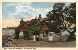 Gate Lodge, Eastern Point Gloucester, MA Postcard Postcard