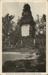 Revolutionary Monument, Battle Green Postcard