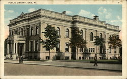 Public Library in Erie, PA Pennsylvania Postcard Postcard