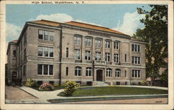 High School Watertown, NY Postcard Postcard