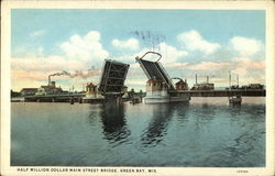 Half Million Dollar Main Street Bridge Postcard