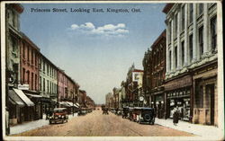 Princess Street, Looking East Kingston, ON Canada Ontario Postcard Postcard