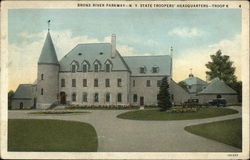 Bronx River Parkway: N. Y. State Troopers' Headquarters New York Postcard Postcard