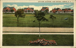 Officers' Quarterse, Fort Ontario Oswego, NY Postcard Postcard