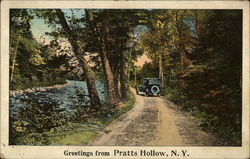 Greetings Pratts Hollow, NY Postcard Postcard