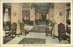 Music Room, The Seaside Hotel Atlantic City, NJ Postcard Postcard