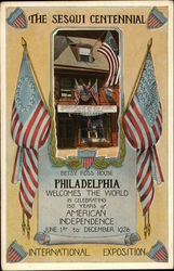 Philadelphia Welcomes the World Pennsylvania Postcard Postcard