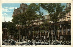 Grand Union Hotel Saratoga Springs, NY Postcard Postcard