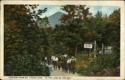 Campers from Mt. Pisgah Hike: In the Land of the Sky Postcard