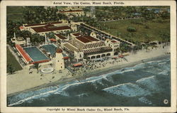 Aerial View, The Casino, Miami Beach, Florida Postcard