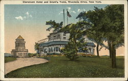 Claremont Hotel and Grant's Tomb New York, NY Postcard Postcard