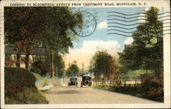 Looking to Bloomfield Avenue from Crestmont Road Postcard