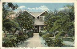 Winter Home of Henry Ford Fort Myers, FL Postcard Postcard