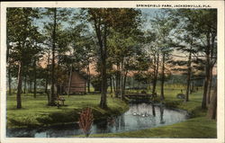 Springfield Park Jacksonville, FL Postcard Postcard