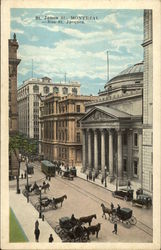 St. James Street in Montreal Postcard