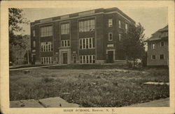 High School in Roscoe New York Postcard Postcard