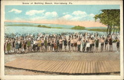 Scene at Bathing Beach Postcard