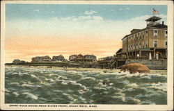 Brant Rock House from waterfront Postcard