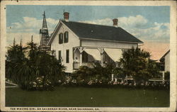 The Waving Girl on Savannah River Georgia Postcard Postcard