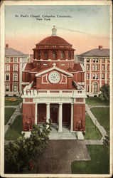 St. Paul's Chapel, Columbia University New York, NY Postcard Postcard