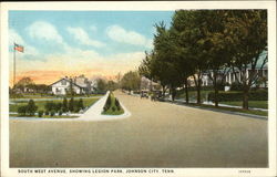 South West Avenue, showing Legion Park Postcard