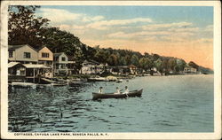 Cottages, Cayuga Lake Park Seneca Falls, NY Postcard Postcard