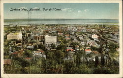 Looking West Montreal, QC Quebec Postcard Postcard