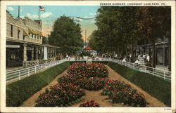 Sunken Gardens Conneaut Lake Park, PA Postcard Postcard