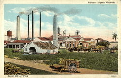 Sugar Mill at Work Habana, Cuba Postcard Postcard