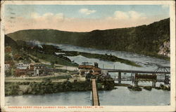 Harpers Ferry from Chimney Rock West Virginia Postcard Postcard