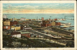 View from the hill top Duluth, MN Postcard Postcard