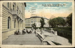 On the College Terrace, Guerin Hall Postcard