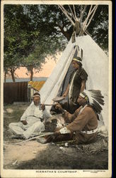 Hiawatha's Courtship Postcard