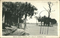 Beach Drive Panama City & St. Andrews, FL Postcard Postcard