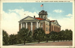 Bay County Court House Postcard