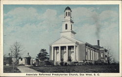 Associate Reformed Presbyterian Church Due West, SC Postcard Postcard