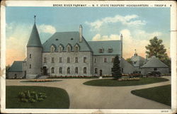 Bronx River Parkway, NY State Troopers' Headquarters-Troop K New York, NY Postcard Postcard