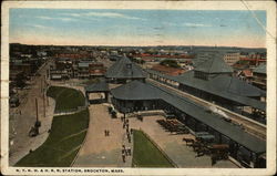 NYNH & HRR Station Brockton, MA Postcard Postcard