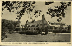 Potowatomi Inn, Steuben County Pokagon State Park, IN Postcard Postcard