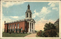 Masonic Home Chapel Utica, NY Postcard Postcard