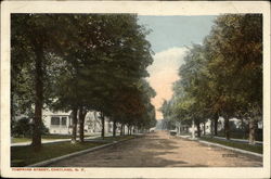 Tompkins Street Cortland, NY Postcard Postcard