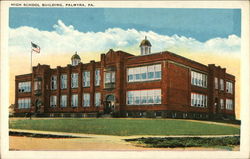 High School Building Palmyra, PA Postcard Postcard