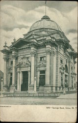 Savings Bank Utica, NY Postcard Postcard