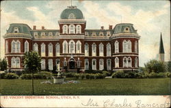 St. Vincent Industrial School Utica, NY Postcard Postcard