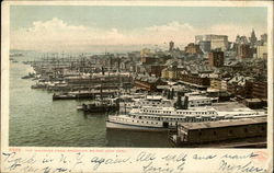 The Wharves from Brooklyn Bridge New York, NY Postcard Postcard