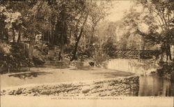 Lake Entrance to Blair Academy Postcard