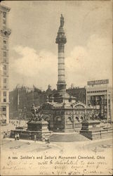 Soldier's and Sailor's Monument Postcard