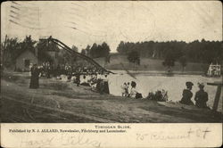 Toboggan Slide Leominster, MA Postcard Postcard