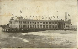 New casino Asbury Park, NJ Postcard Postcard