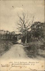 End of Boulevards, Mountain Road Cornwall-On-Hudson, NY Postcard Postcard